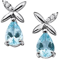 Orecchini Comete Donna in Oro bianco Acquamarina 1.20 Ct ORQ181 - ORQ181